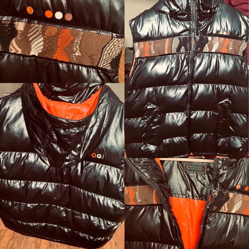 AUTHENTIC MENS COOGI BLCK PUFFER 4X MINT CONDITION